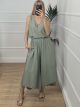 Viscose Buttons Summer Set/Khaki