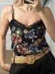 Floral Lace Lingerie/Black