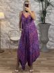 Silk Asymmetrical Golden Jumpsuit-1208/N2