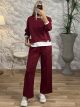 Viscose Double Set-3557/Burgundy2