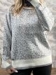 Lurex Leo Knitted Sweater-2000/Grey