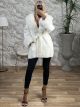 Mohair Fur Details Jacket/White