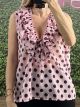 Ruffle Polka Dots Top/Pink