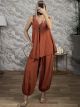 Necklace Viscose Balloon Pants Set-26223/Ecai