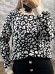 Animal Sweater Leopard-212/White
