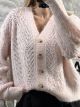 Lacelike Cardigan/Pink