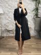 Trench Coat-8808/Black