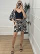 Animal Kimono Shorts Set/Zebra