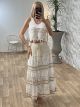 Lace Boho Maxi Skirt
