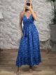 Silk Ruffled Maxi Dress-2664/N4