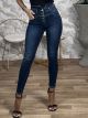 Skinny Ve HighWaist Pants-7122/Blue