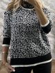 Lurex Leo Knitted Sweater/B&W