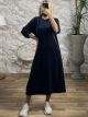 Velvet Casual Dress/Blue