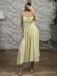 Viscose Mono Midi Dress/Yellow