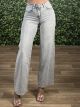 Push Up Wide Strass Pants-5300/Grey