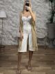 Lurex Fringe Kimono/Gold