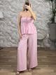 Wide Viscose Set-12566/Pink