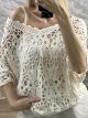 TwoPieces Crochet Top/Ecru