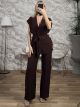 Sleeveless Kimono Set-26627/Chocolat