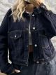 Boxy Denim Jacket-32437/Dark Blue