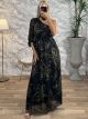 Maxi Muslin Sleeve Dress/Black