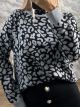 Animal Sweater Leopard-212/Grey