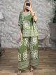 Wide GreekPattern Pants Set-25560/Lime