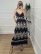 Boho Casual Dress-2533/Black