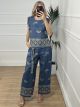 Gold Lahuri Denim Set