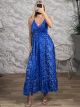 Silk Ruffled Maxi Dress-2664/N5