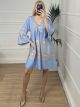 Oversized Mini Dress/Light Blue