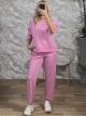Viscose Monochrome Set-2664/Pink