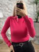 Viscose TurtleNeck Top-3080/Fux