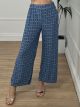 Elastic Summer Pants-170/Navy Blue