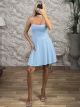 Mono Strapless Mini Dress-9163/Ciel