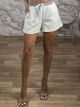 Highwaist Stripe Shorts-18732/White