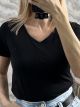 Ve Cotton Mono T-Shirt /Black