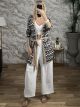 Knitted Lurex Belt Kimono-9311/Black