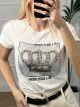 T-shirt Strass Crown/White