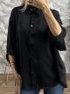 Oversized Soft Shirt/Black