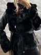 Leather & Fur Jacket-2018/Black