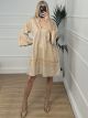 Oversized Mini Dress/Beige