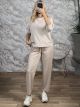 Viscose Monochrome Set-2664/Beige