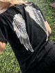 Wings & Diamond T-shirt/Black&White