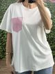 Strassed Pocket T-Shirt/White