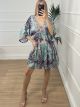 Silk Mini Dress-NOIE/N16