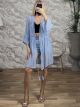 Crochet CabbanaSleeves Kimono-4112/Ciel