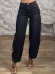 Z-Barrel Denim Pants-5020/Black