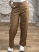 Matte Leather Pants-11245/Camel