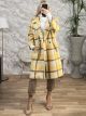 Plaid Coat-31231/Yellow
